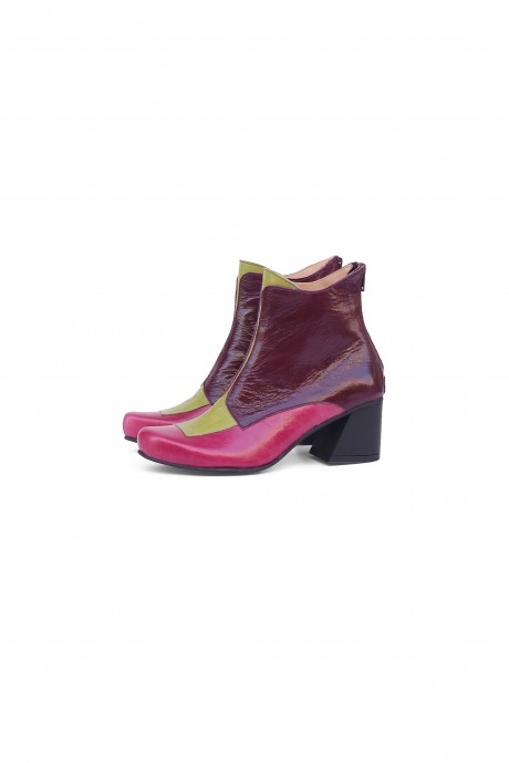 Colorful leather women's boots by ADIKILAV